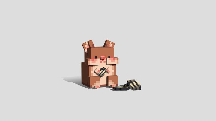 Hamster 3D Model