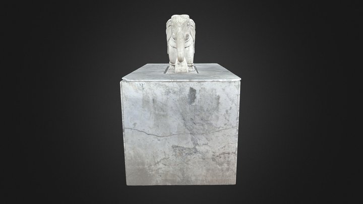Elephant_Statue_B1 3D Model