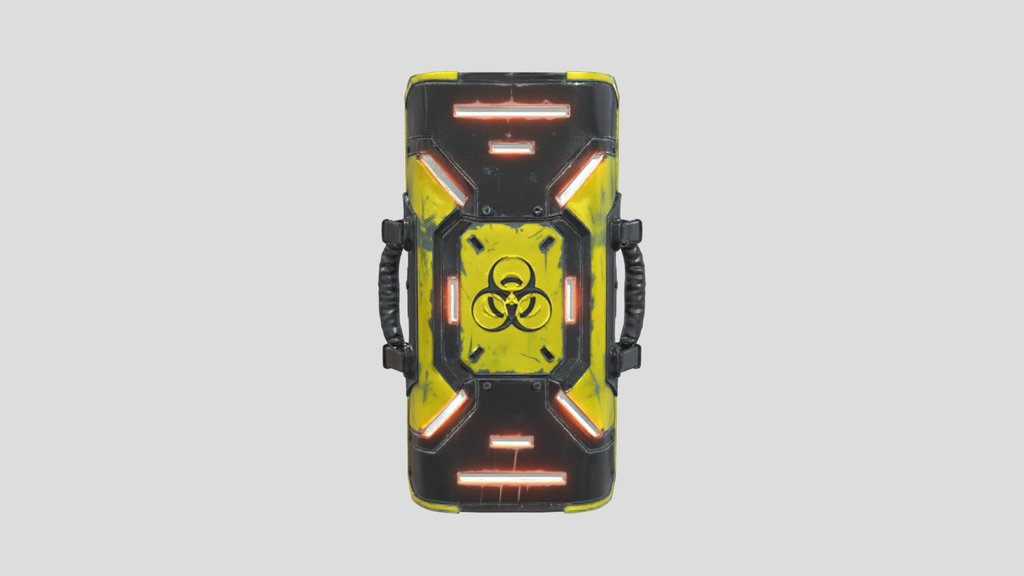 Futuristic Cyberpunk Biohazard Riot Shield
