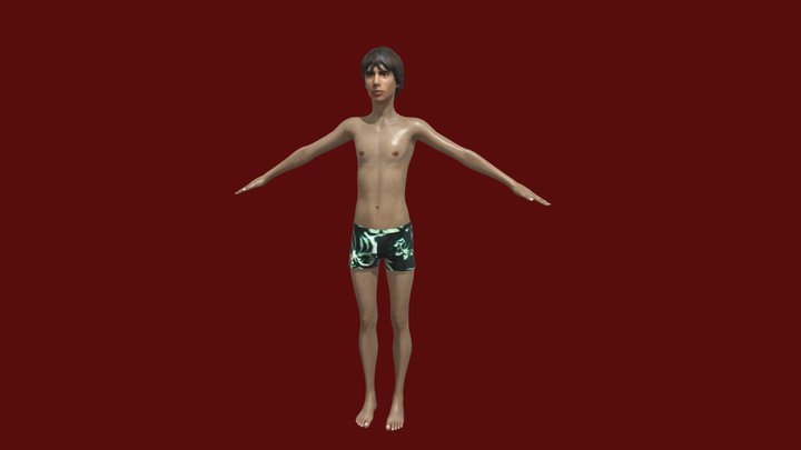 Neighborhood Kid - Jamal 3D Model