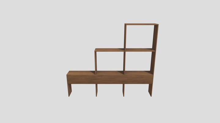Modern Wood Shelf – Gratis 3D-model STL