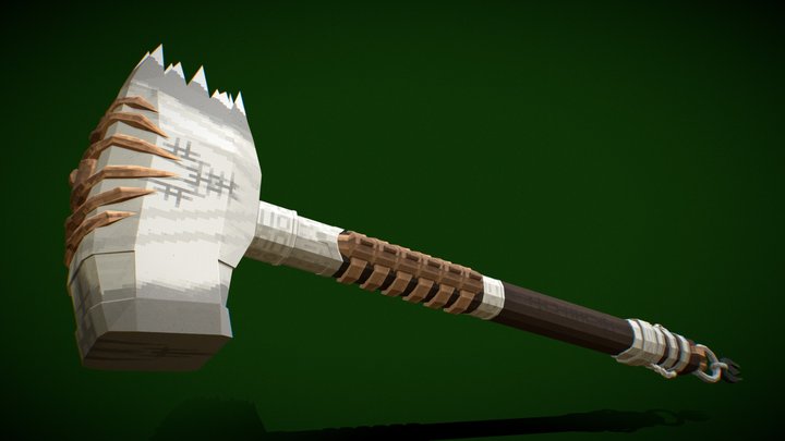 Druidic hammer 3D Model