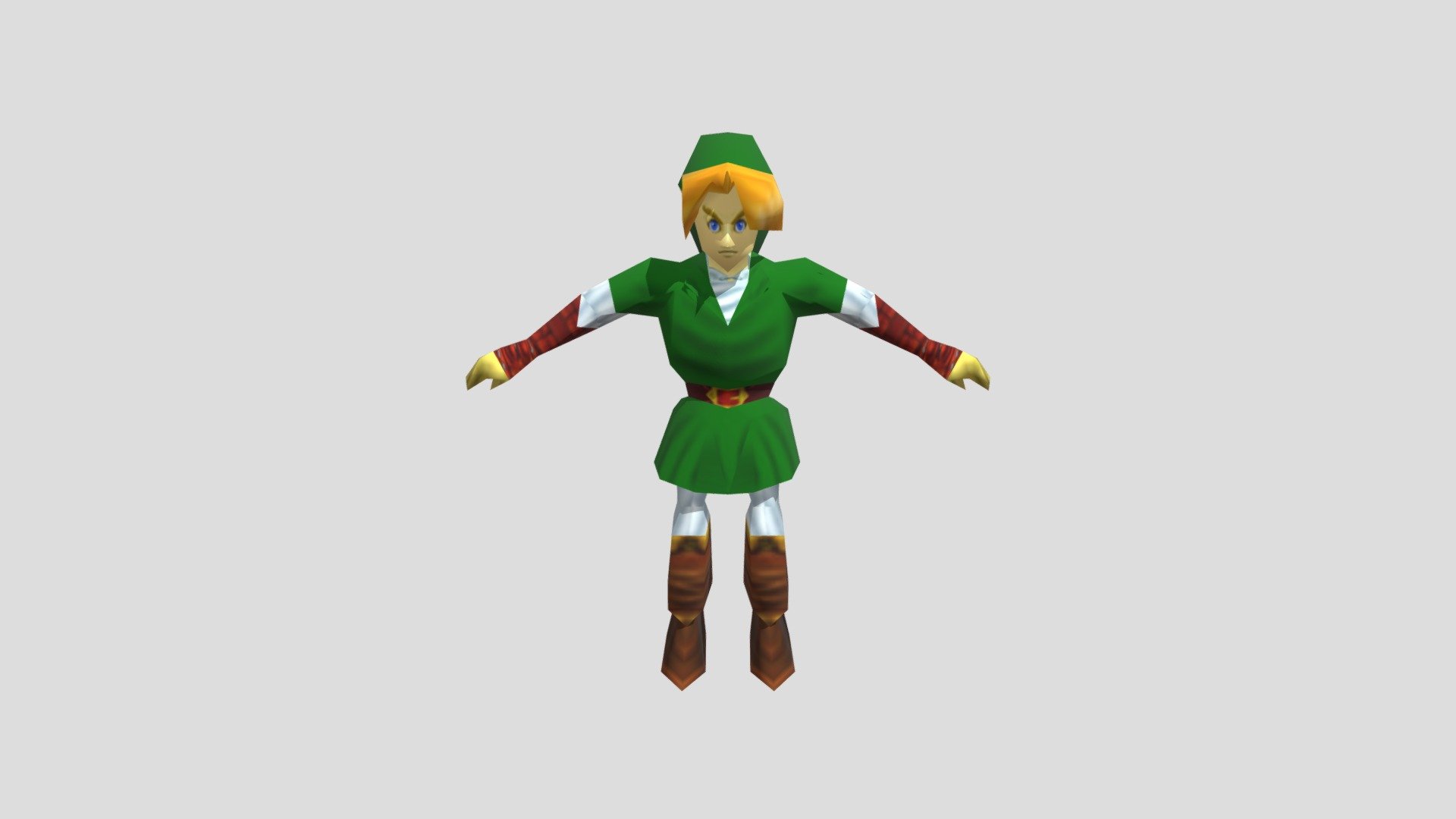 OBJ file Link from zelda 1 - green tunic pixel art 🔗・Design to download  and 3D print・Cults