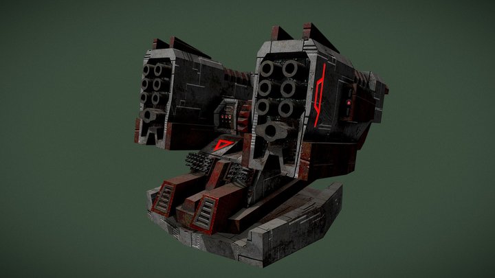 WEAPONS: MISSILE TURRET 3D Model