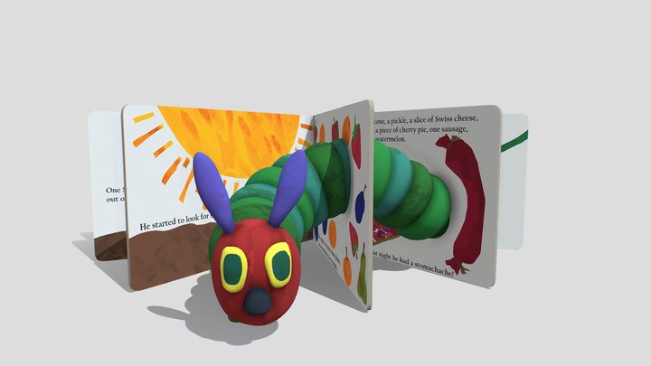 The Very Hungry Caterpillar 3D Model