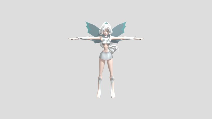 Evil Bloom Winx (Not Owned Base) 3D Model