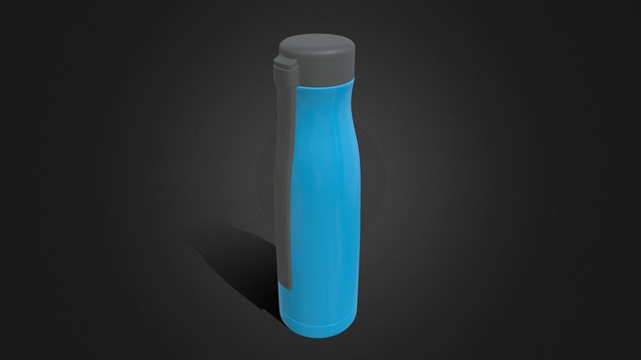 Tupperware Inspired Water Bottle 3D Model