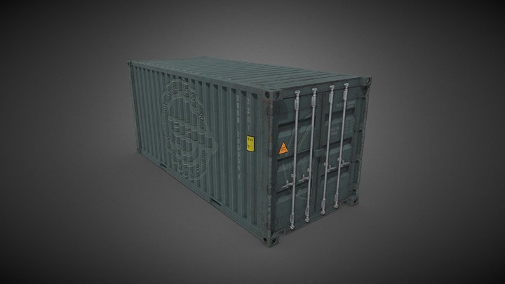 20ft Container 3D Model