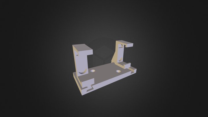 littlebits dc motor vertical mount 3D Model
