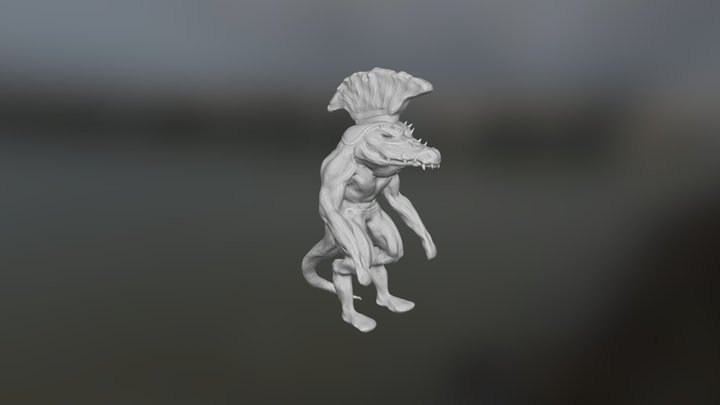 ancient croco danzer 3D Model