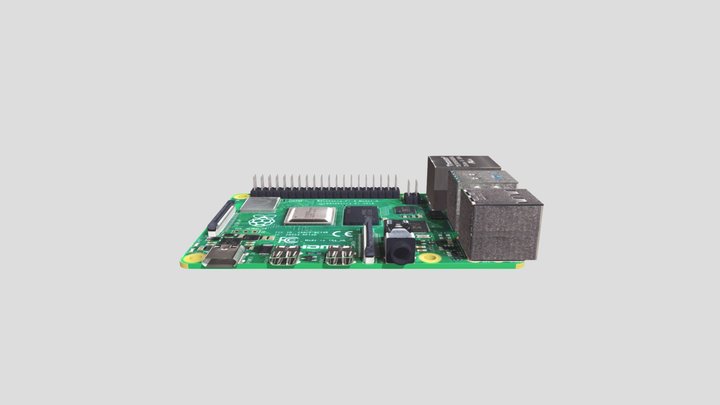 Raspberry Pi 4B 3D Model