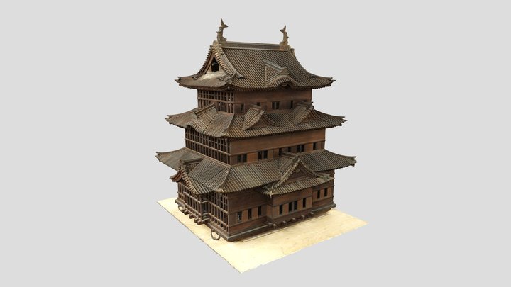 小田原城天守模型（小田原市所有模型） 3D Model