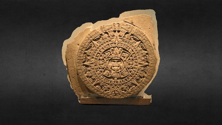 Aztec Calendar Stone 3D Model