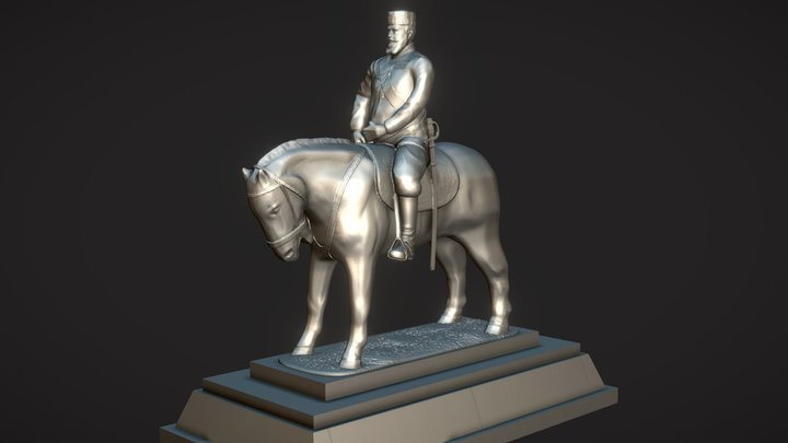 Monument to Alexander III / Памятник Александру 3D Model