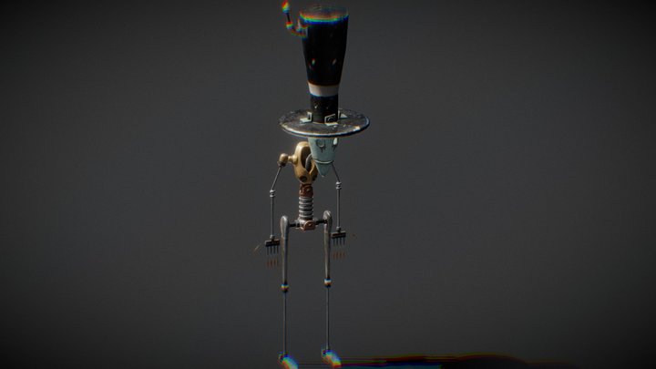 Robot Steampunk 3D Model
