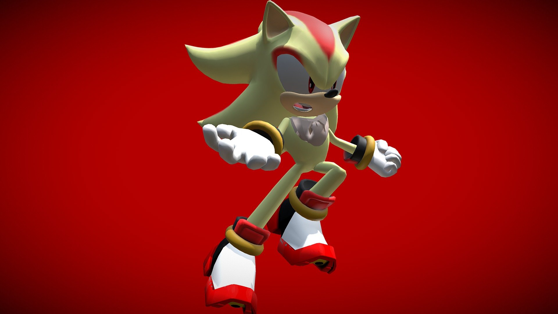 Shadow The Hedgehog - Sonic Adventure 2 - Fan Art - 3D model by