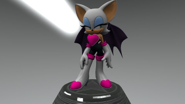Rouge The Bat (Sonic the Hedgehog) 3D Model