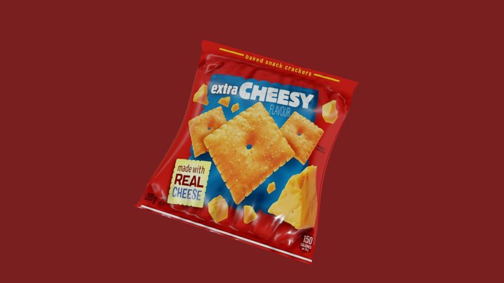 Cheez-it Baked Snack Crackers V2 3D Model