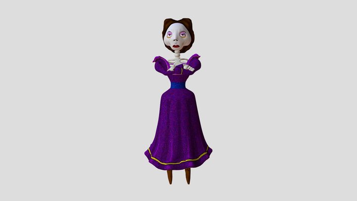 Skeleton lady 3D Model