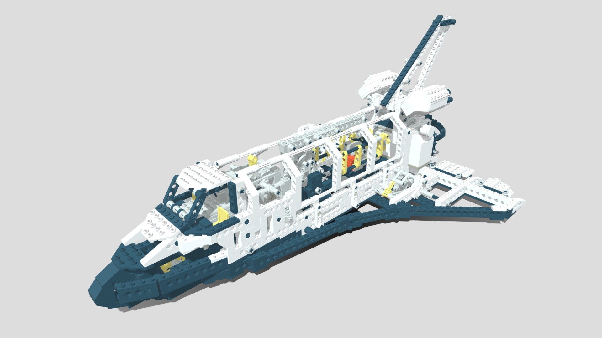 LEGO 8480 Light Space Shuttle - Download Free model by Sleepy Otter (@sleepyseaotter) [c55c96e]