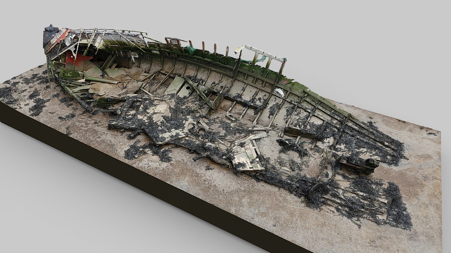 Hoo Marina Wreck 2 — Sketchfab embed 3D viewer