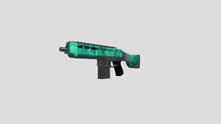 Stylized Rifle 3D Model