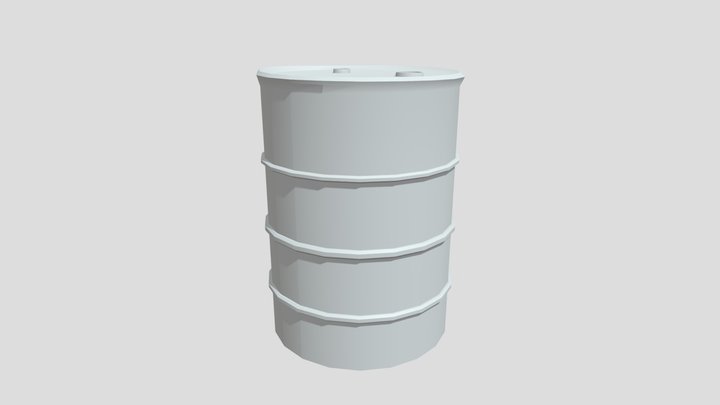 Oil Drum AS 3D Model
