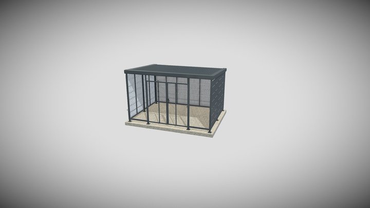 Wiata panelowa na gazy 4040mm x 3050mm 3D Model