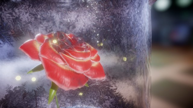 Enchanted Rose 3D Model