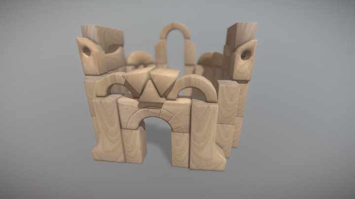 Unit Block Castle 3D Model