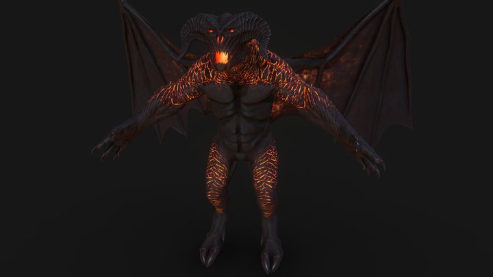 Flame of Udûn 3D Model