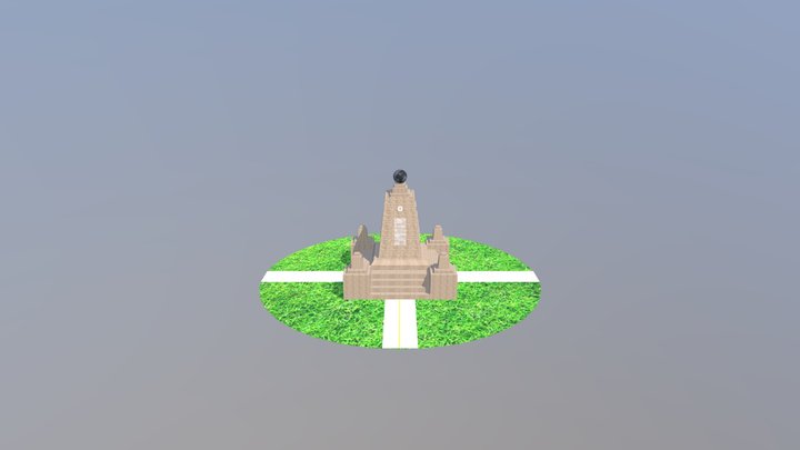 MONUMENTO MITAD DEL MUNDO C4d 3D Model
