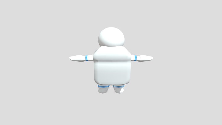 Astronauta 3D 3D Model