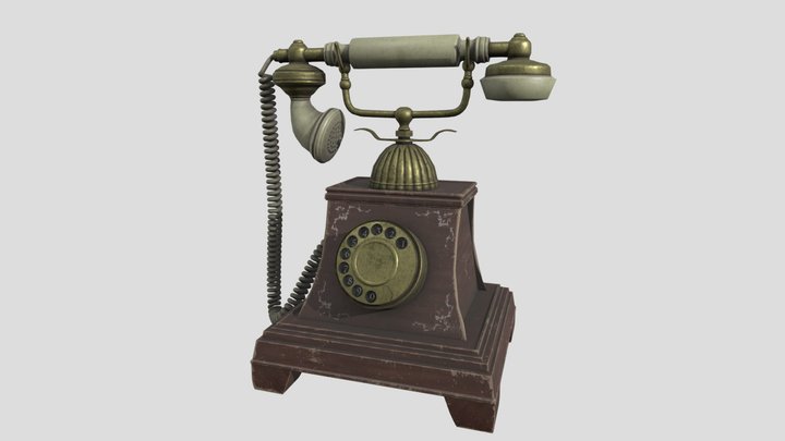 Antique Telephone 3D Model