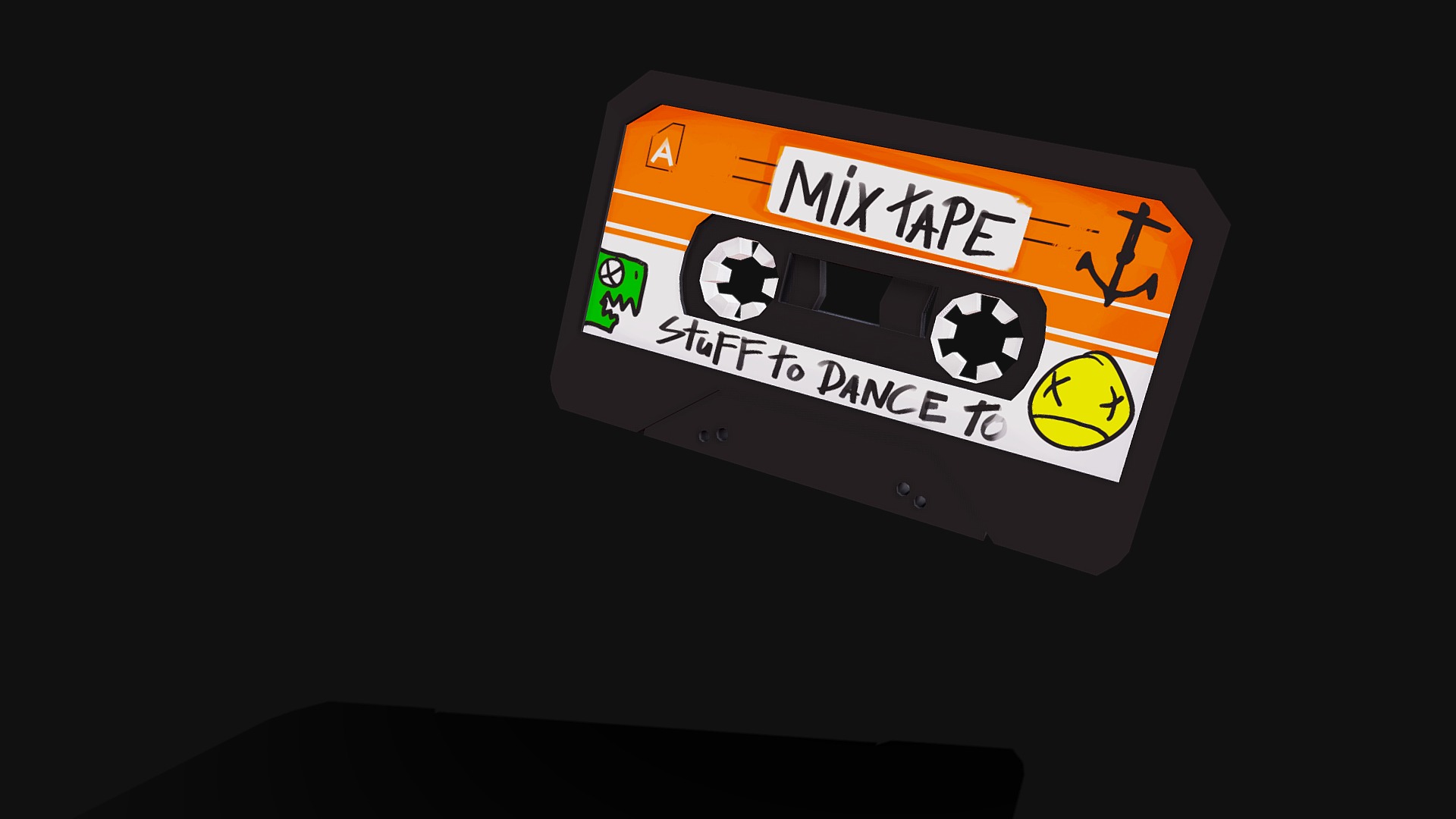 3D model Mixtape - This is a 3D model of the Mixtape. The 3D model is about graphical user interface.