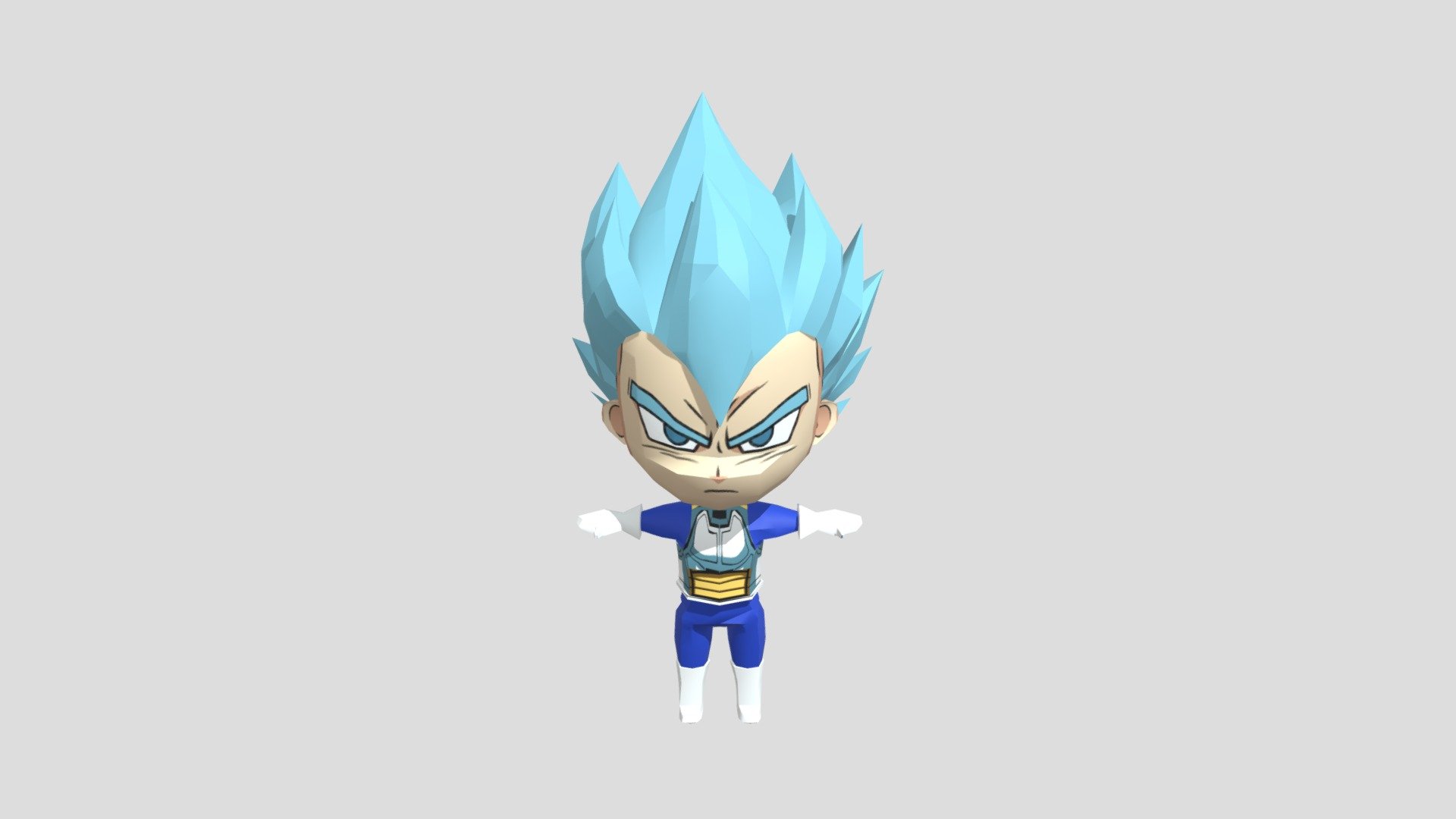 Vegeta - 3D model by tcarrillo20 [c56b01a] - Sketchfab