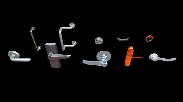 Door Handles (Updated) 3D Model