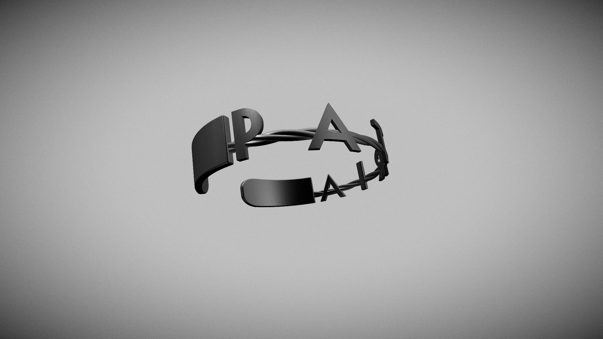 3D model Patria Bracelet - This is a 3D model of the Patria Bracelet. The 3D model is about a pair of scissors.