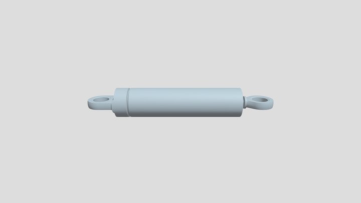 Xilanh xe nâng hàng 3D Model