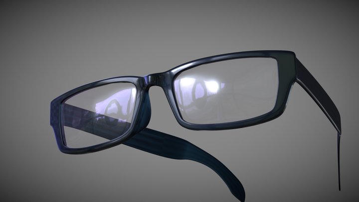 It's a virtual product. Supercool Glasses! 3D Model