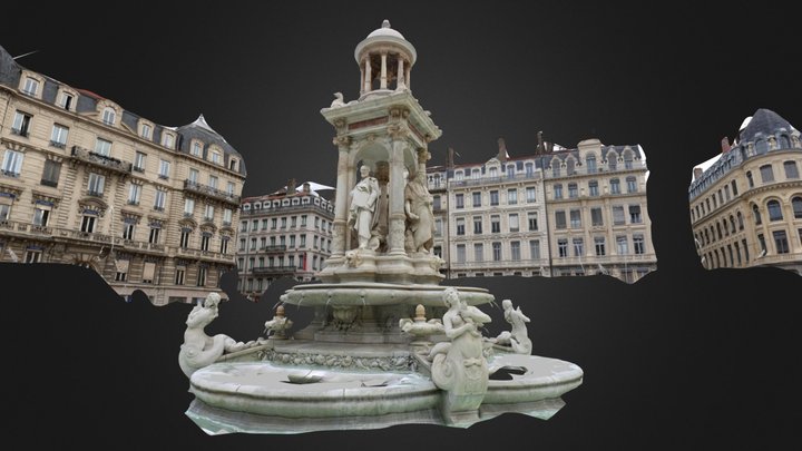 Jacobins Place in Lyon, France – Modèle 3D gratuit STL