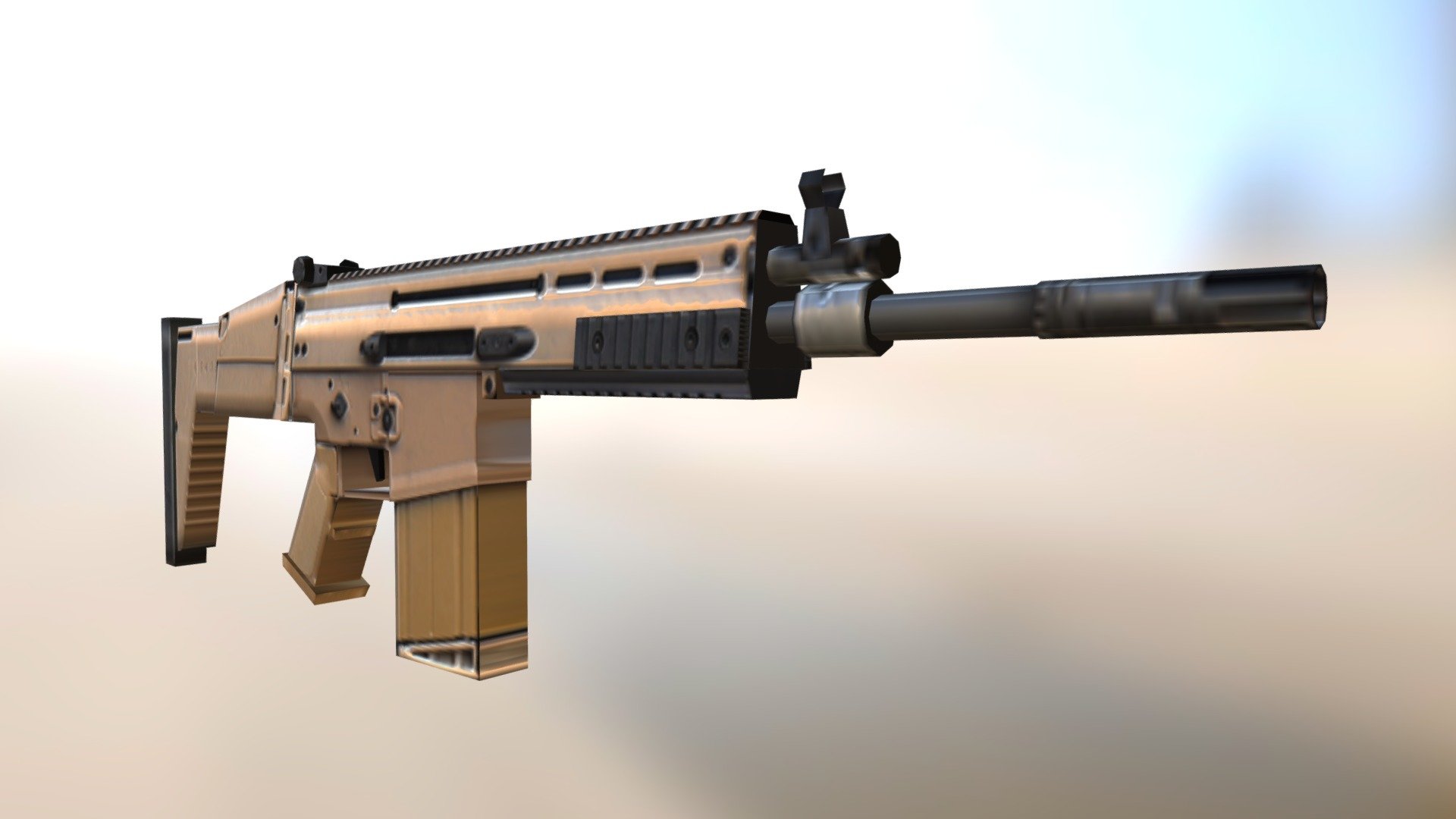 GUN SCAR-H [ Gear of Pixel ] - 3D model by Mailny Sama (@miku55120 ...