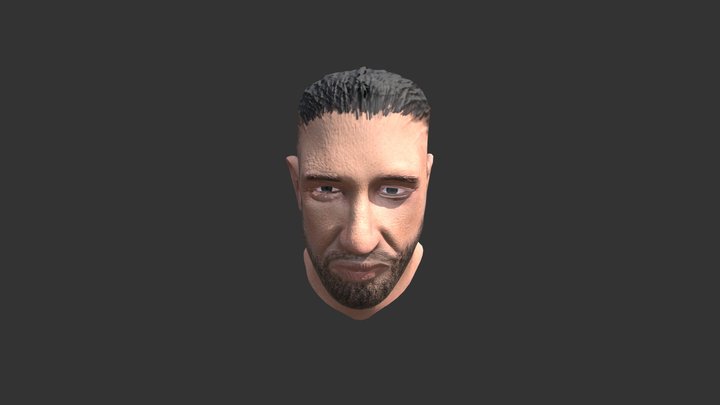 Tom Hardy Game Res Bust 3D Model