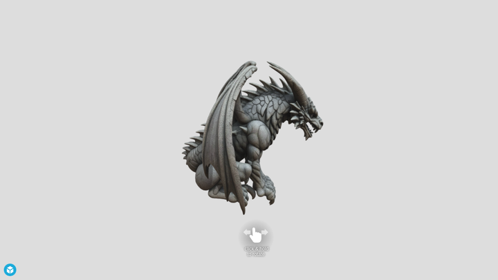 Stone Winged Dragon - Hunyuan 3D vs SupaVoxel