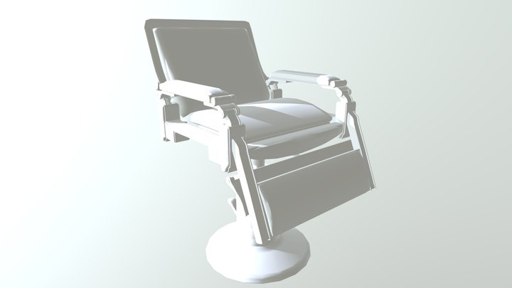 Vintage Chair Barber Shop 3D Model