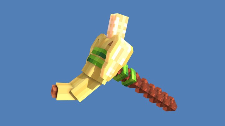 Banana Pickaxe 3D Model