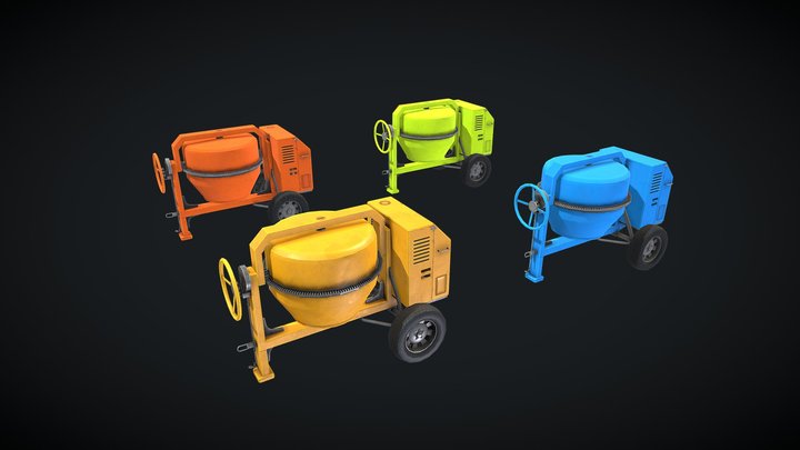 Concrete Mixer 3D Model