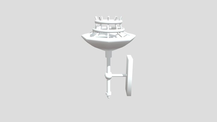 Wall Torch 003 3D Model