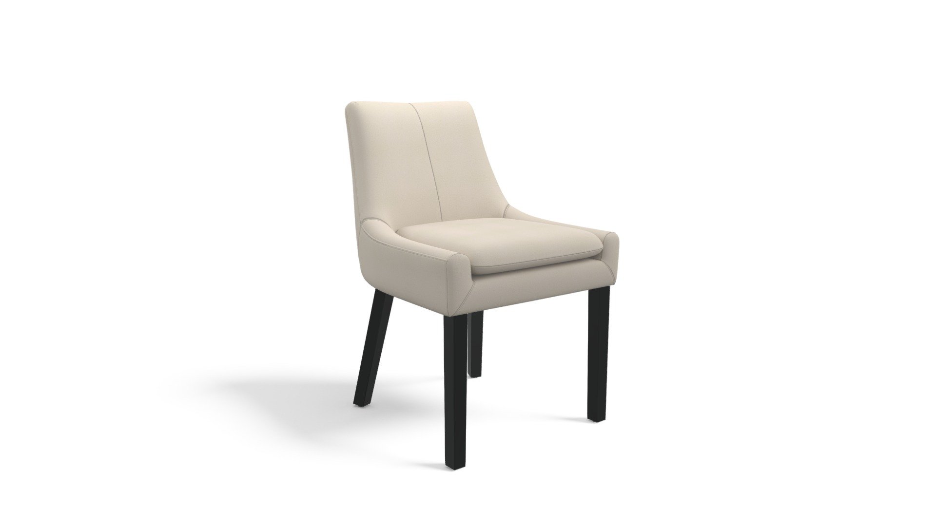 Percy Scoop Back Chair, Putty Beige PU