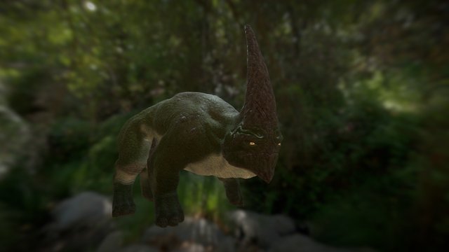 Rhino Pose 3D Model